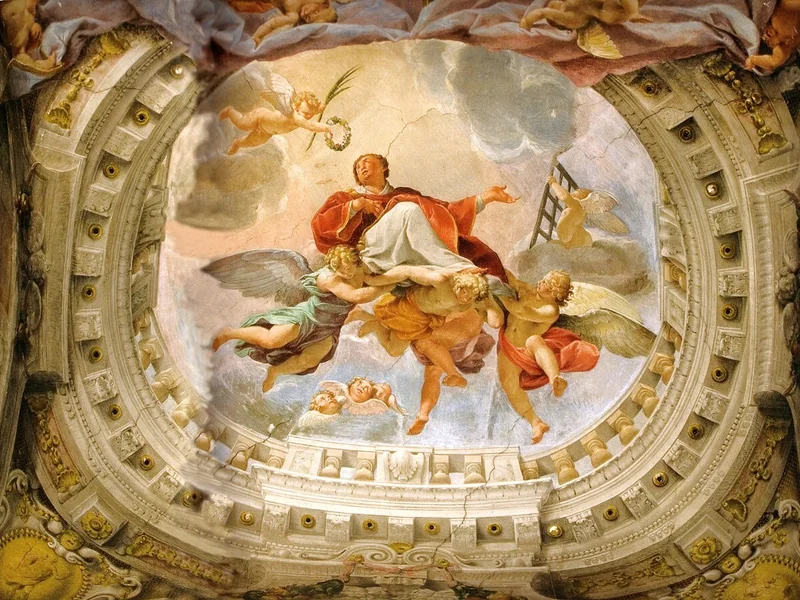 1604-Angelo Michele Colonna - Gloria di San Lorenzo